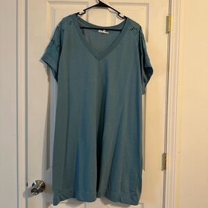 Jane and Delancey Teal Midi Dress